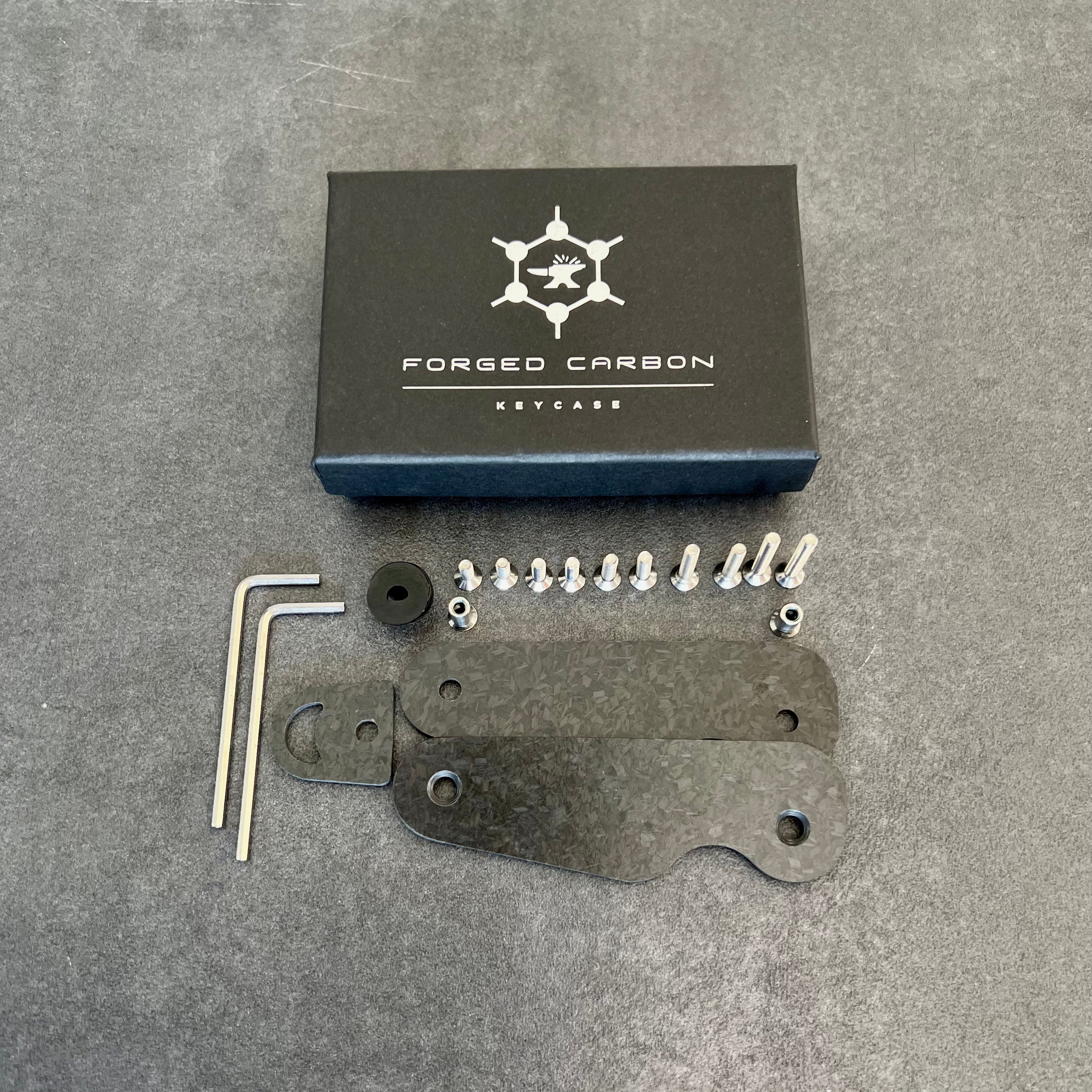 Forged Carbon Key Case matt mit Verpackung