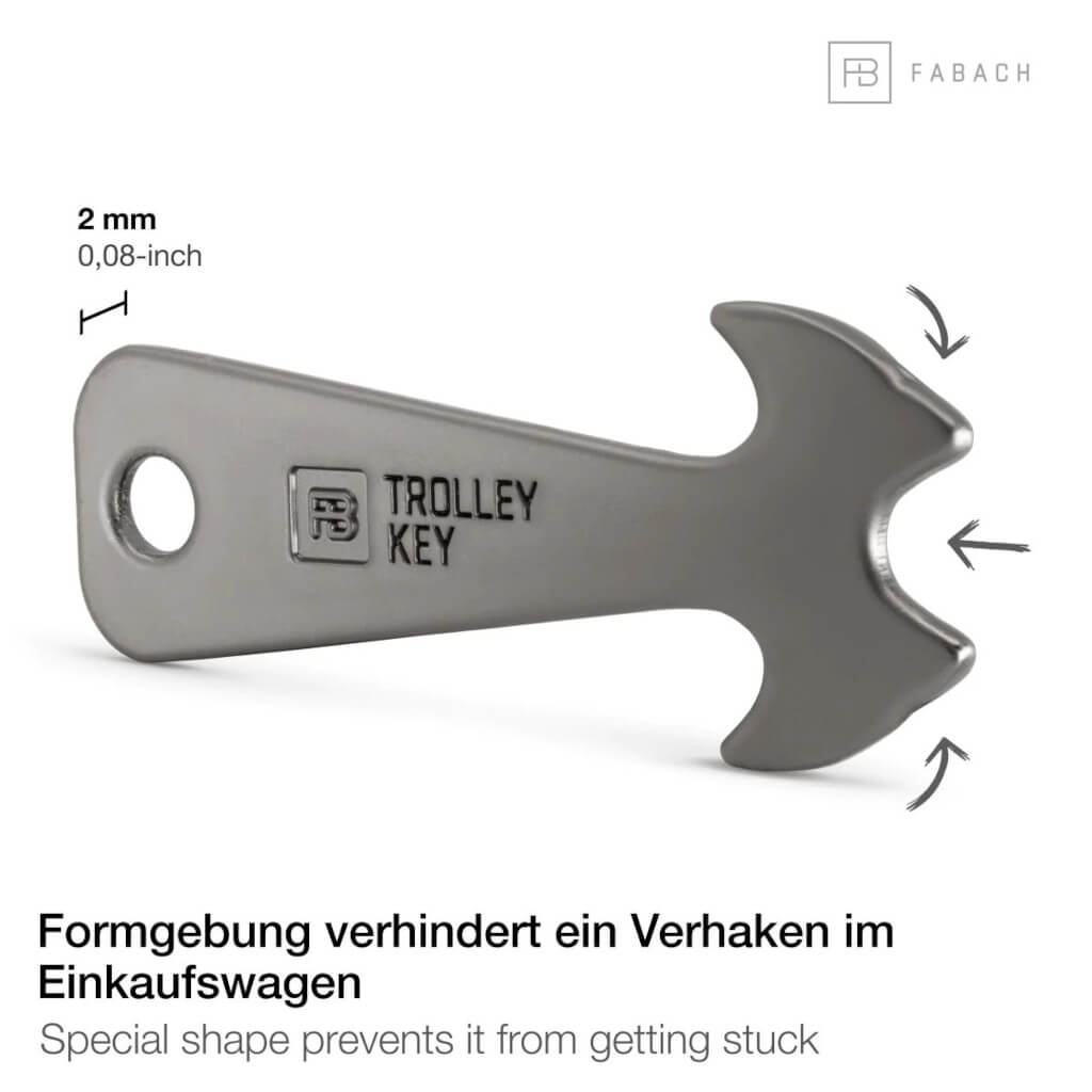 Fabach Trolley Key Maße